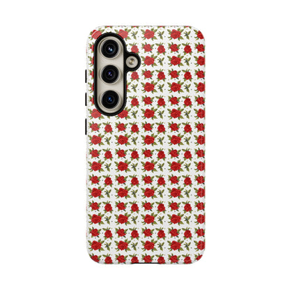 Arabic Traditional Floral Pattern Tough Phone Cases (White)