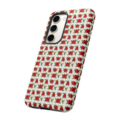 Arabic Traditional Floral Pattern Tough Phone Cases (White)