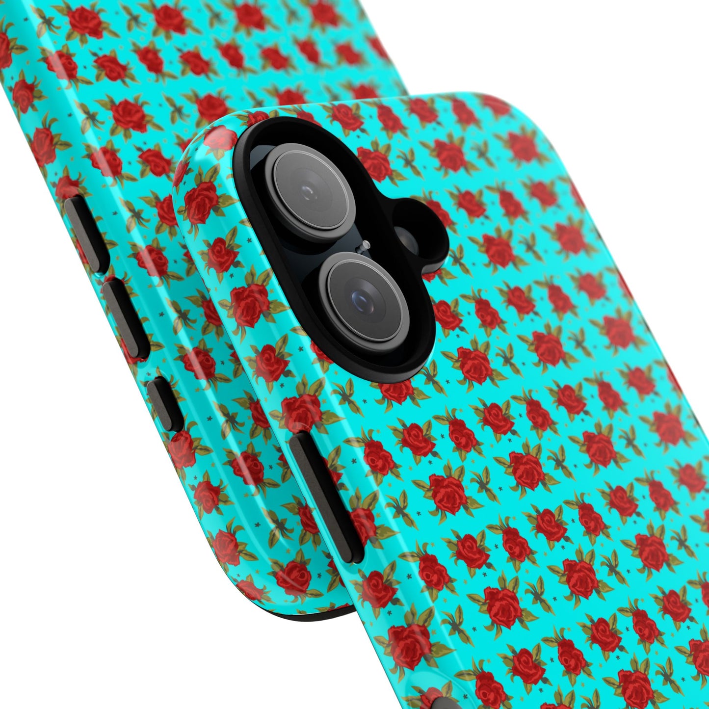 Arabic Traditional Floral Pattern Tough Phone Cases (Cyan)