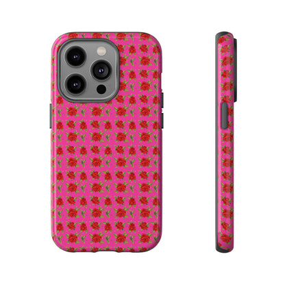 Arabic Traditional Floral Pattern Tough Phone Cases (Pink)