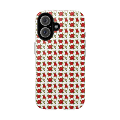 Arabic Traditional Floral Pattern Tough Phone Cases (White)