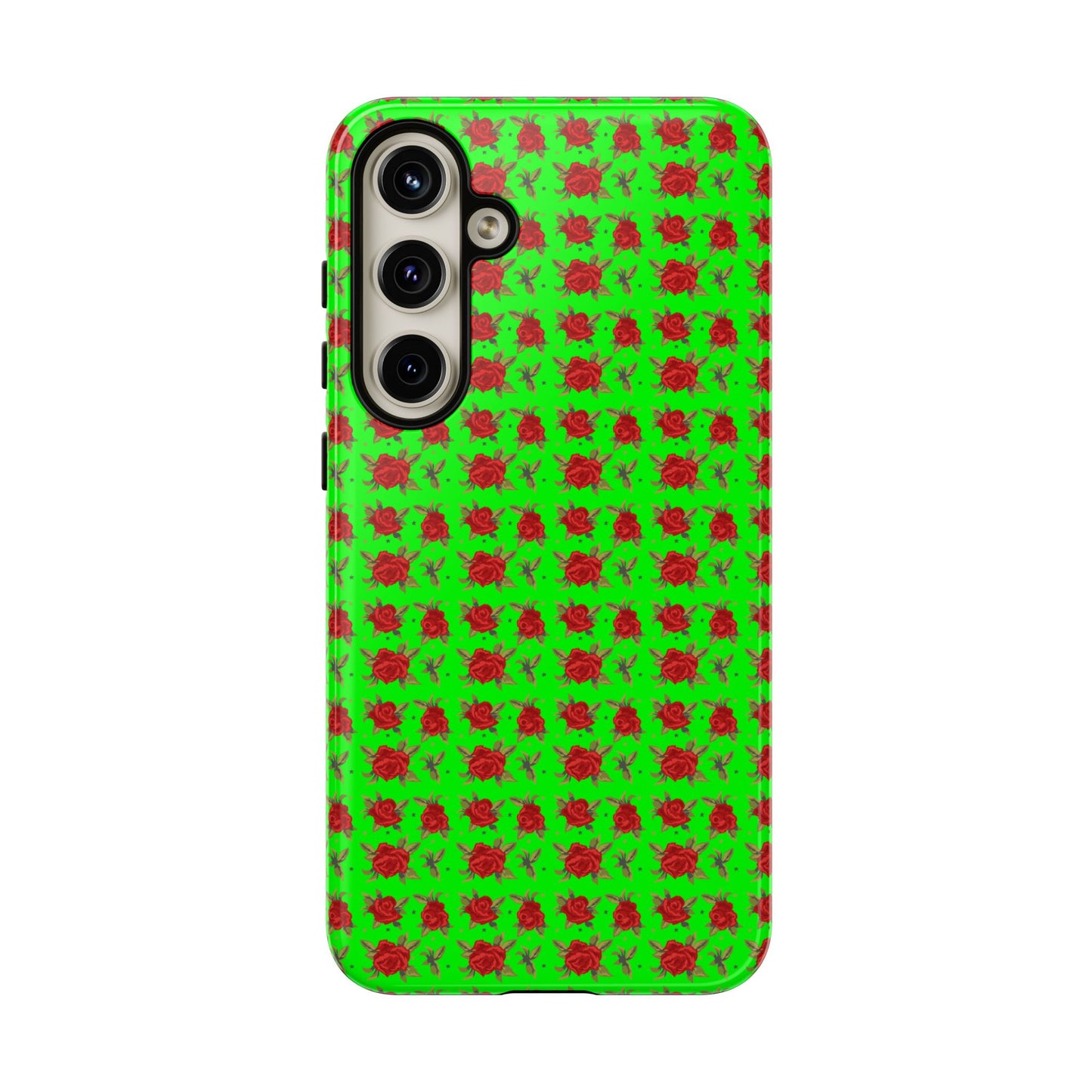 Arabic Traditional Floral Pattern Tough Phone Cases (Green)