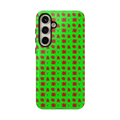 Arabic Traditional Floral Pattern Tough Phone Cases (Green)