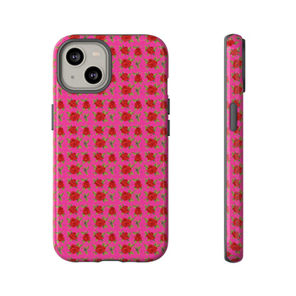 Arabic Traditional Floral Pattern Tough Phone Cases (Pink)