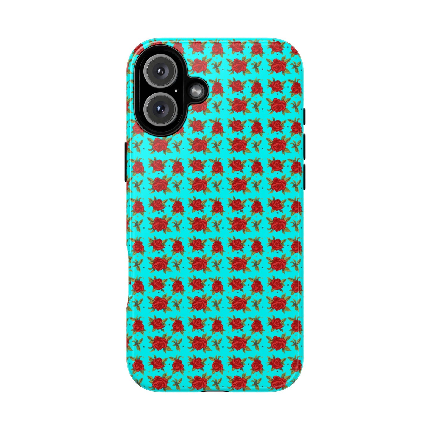 Arabic Traditional Floral Pattern Tough Phone Cases (Cyan)