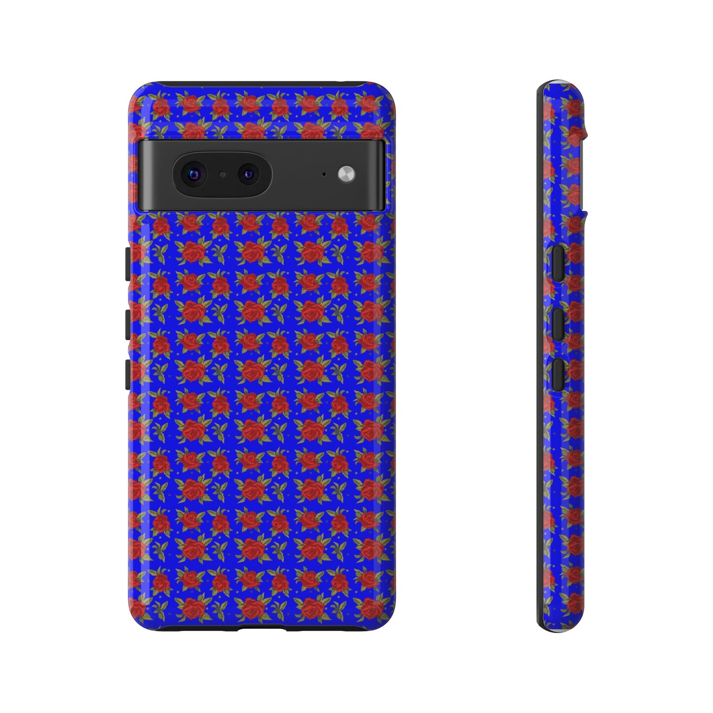 Arabic Traditional Floral Pattern Tough Phone Cases (Blue)