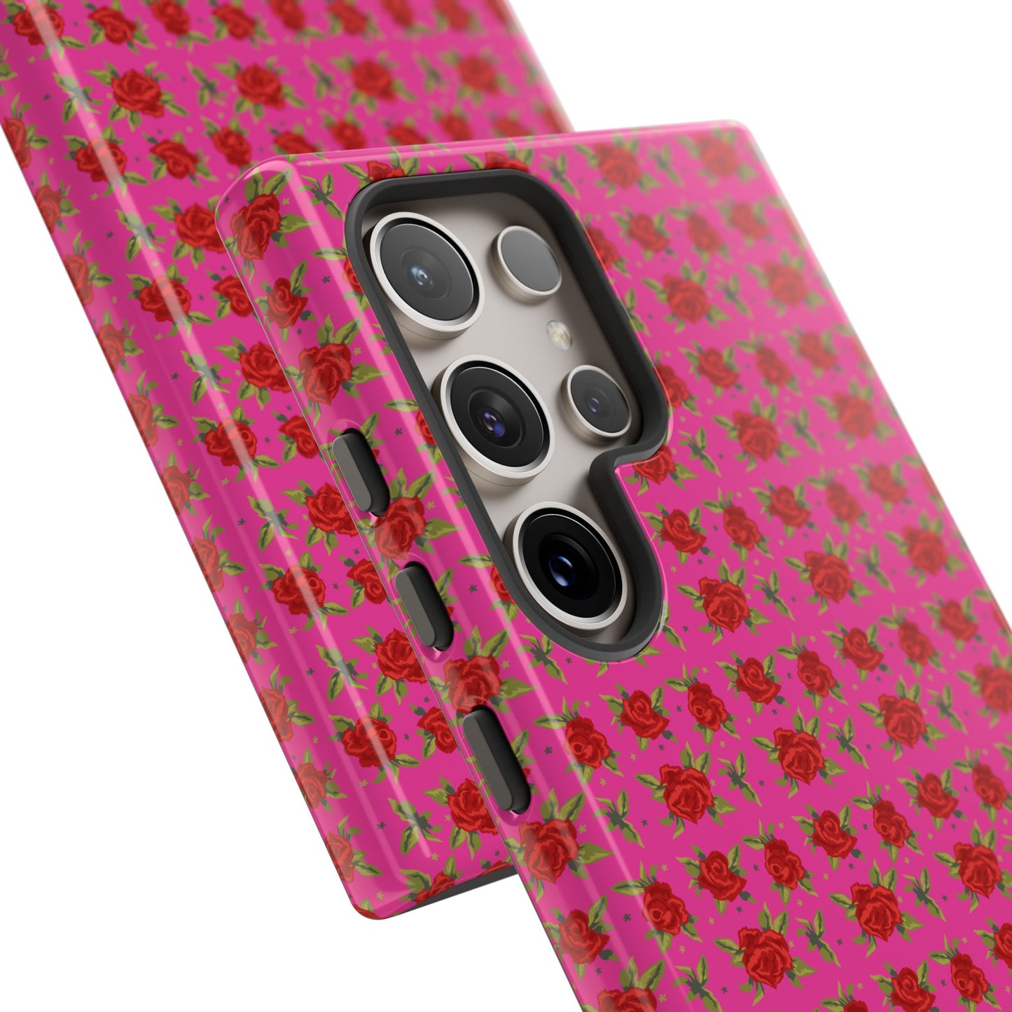 Arabic Traditional Floral Pattern Tough Phone Cases (Pink)