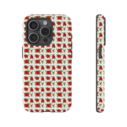 Arabic Traditional Floral Pattern Tough Phone Cases (White)