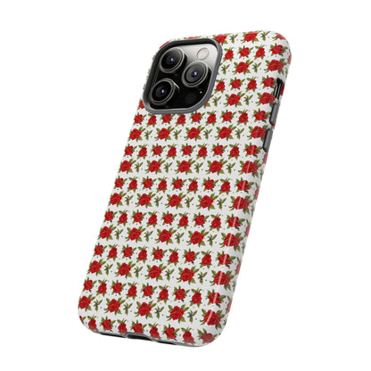 Arabic Traditional Floral Pattern Tough Phone Cases (White)