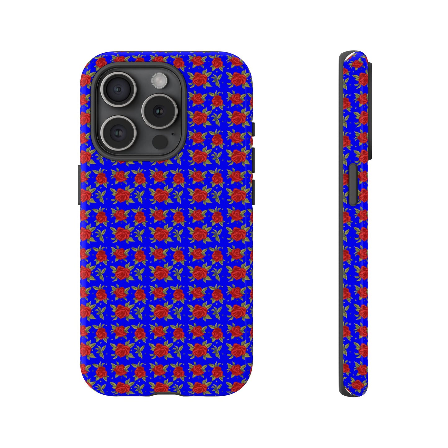 Arabic Traditional Floral Pattern Tough Phone Cases (Blue)