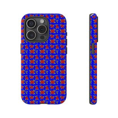 Arabic Traditional Floral Pattern Tough Phone Cases (Blue)