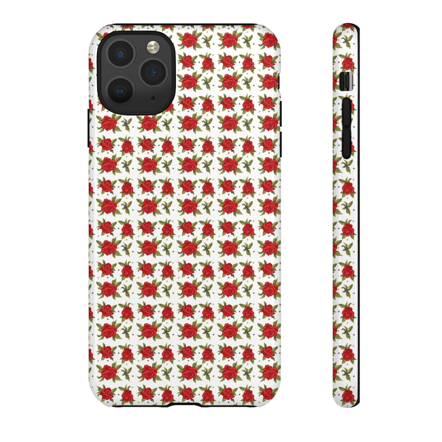 Arabic Traditional Floral Pattern Tough Phone Cases (White)