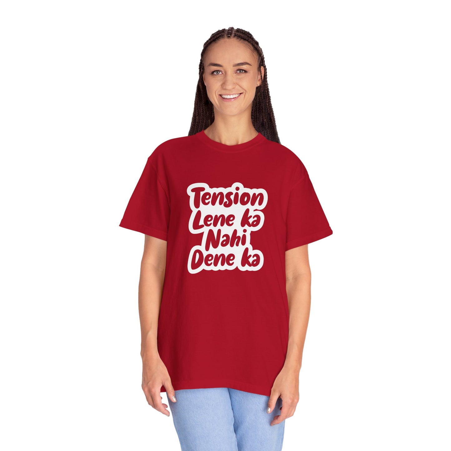 Tension lene ka nahi dene ka - Desi Design T-Shirt