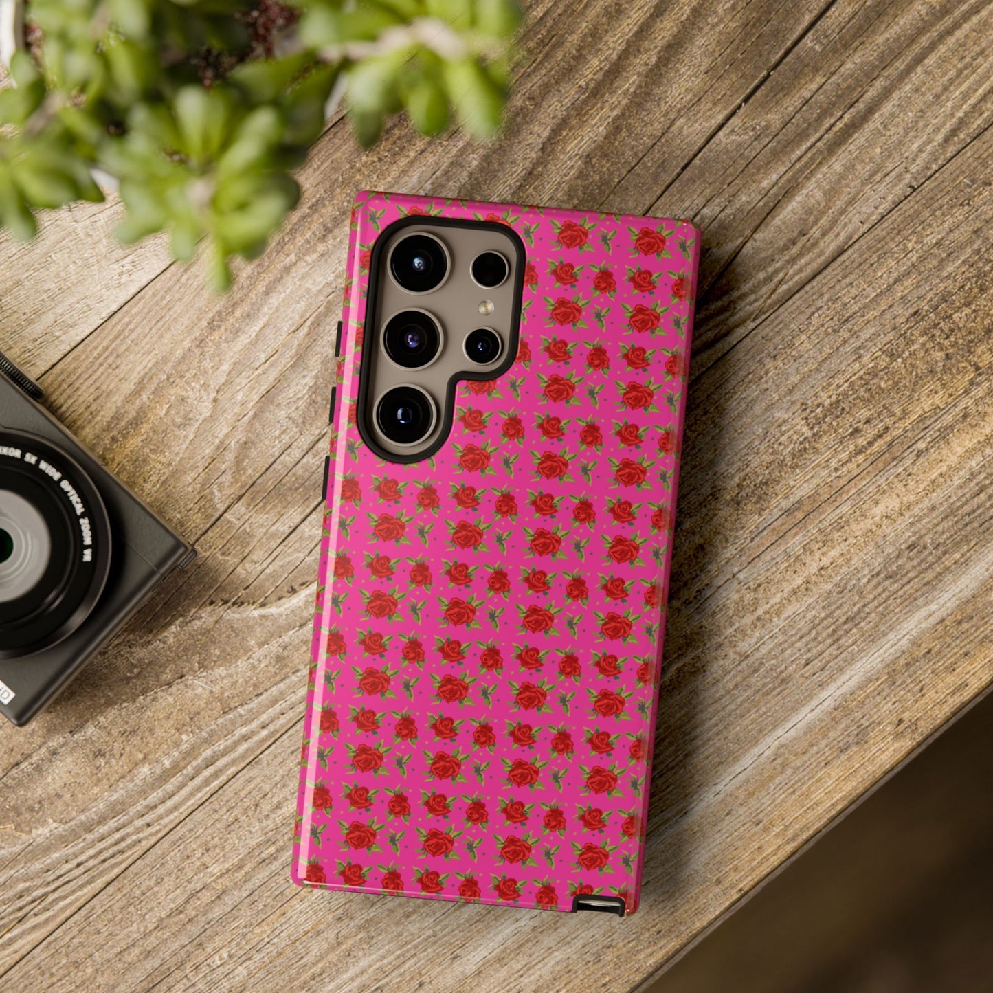 Arabic Traditional Floral Pattern Tough Phone Cases (Pink)