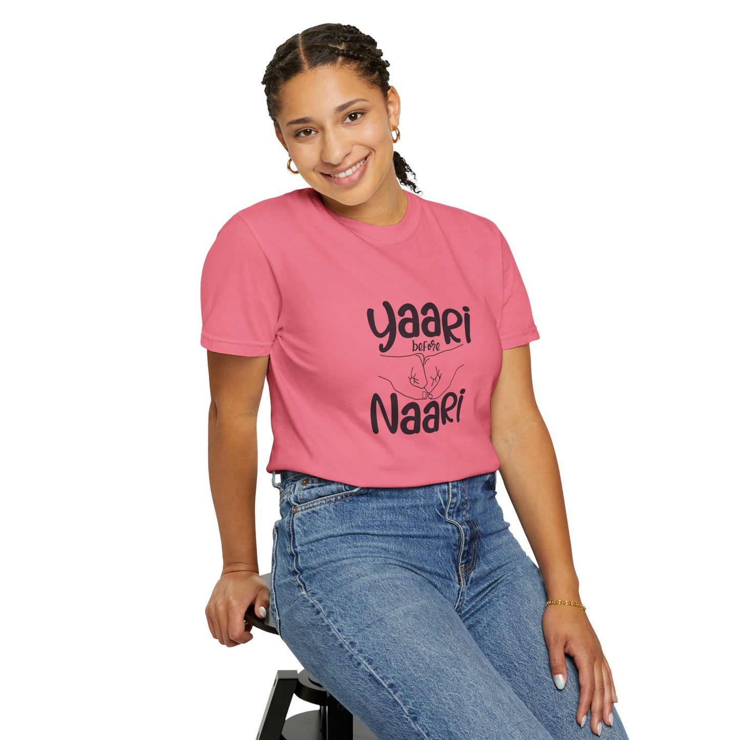 Yaari before Naari - Desi T-Shirt Design