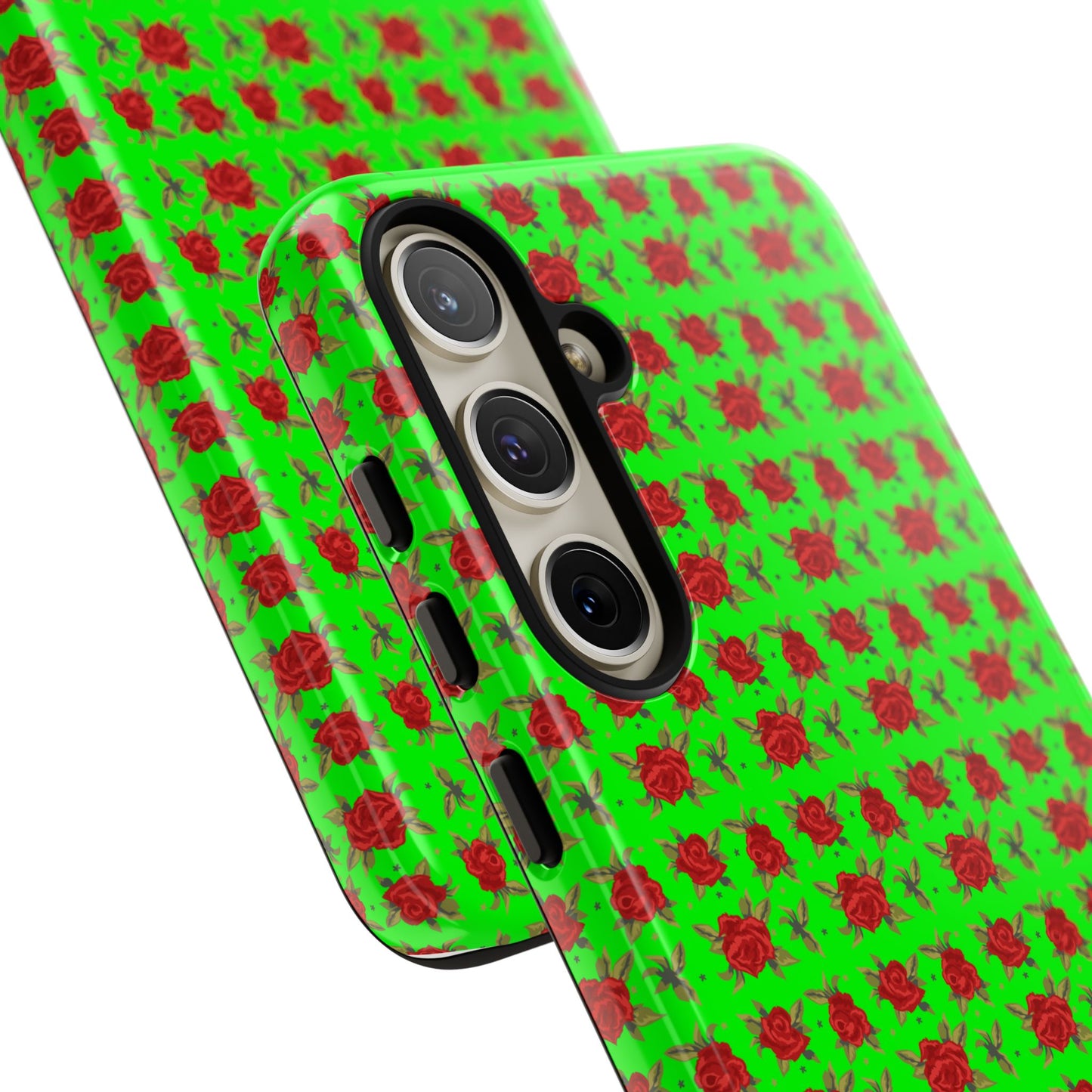 Arabic Traditional Floral Pattern Tough Phone Cases (Green)