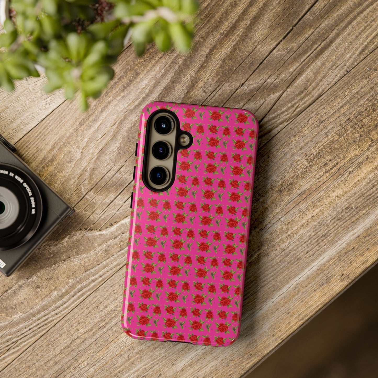 Arabic Traditional Floral Pattern Tough Phone Cases (Pink)