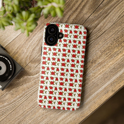 Arabic Traditional Floral Pattern Tough Phone Cases (White)