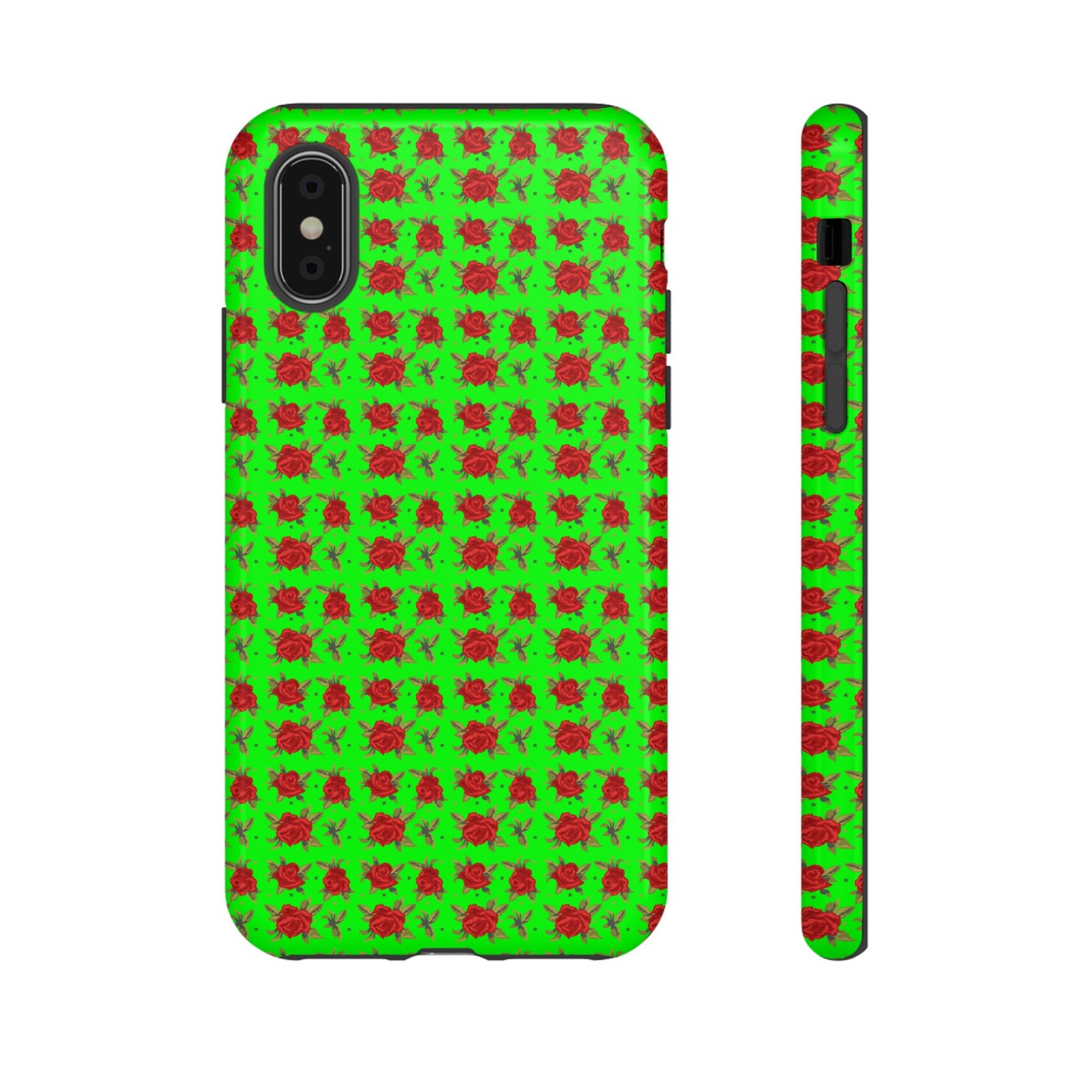 Arabic Traditional Floral Pattern Tough Phone Cases (Green)