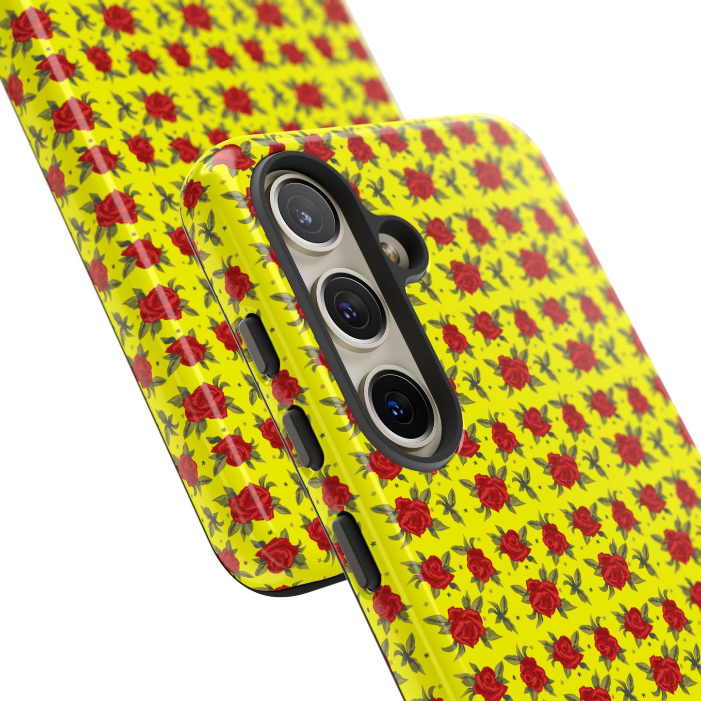 Arabic Traditional Floral Pattern Tough Phone Cases (Yellow)