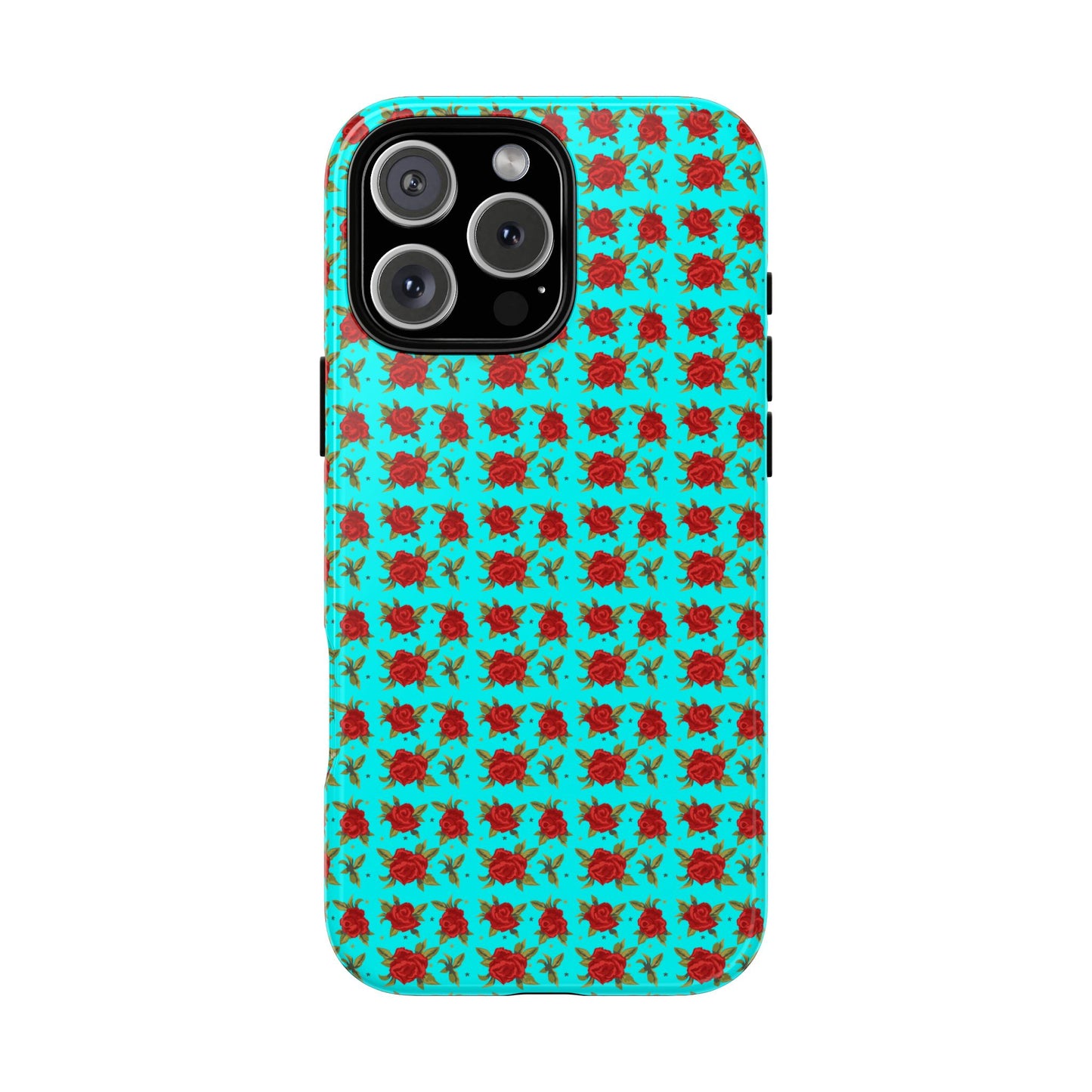 Arabic Traditional Floral Pattern Tough Phone Cases (Cyan)