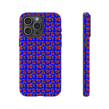 Arabic Traditional Floral Pattern Tough Phone Cases (Blue)