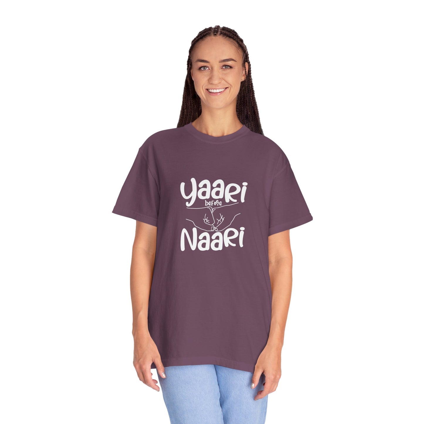 Yaari before Naari - Desi T-Shirt Design