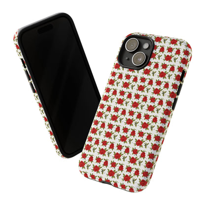 Arabic Traditional Floral Pattern Tough Phone Cases (White)