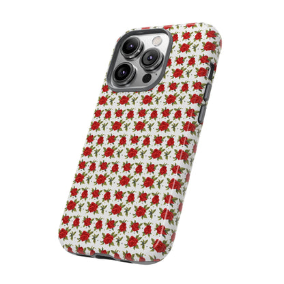 Arabic Traditional Floral Pattern Tough Phone Cases (White)