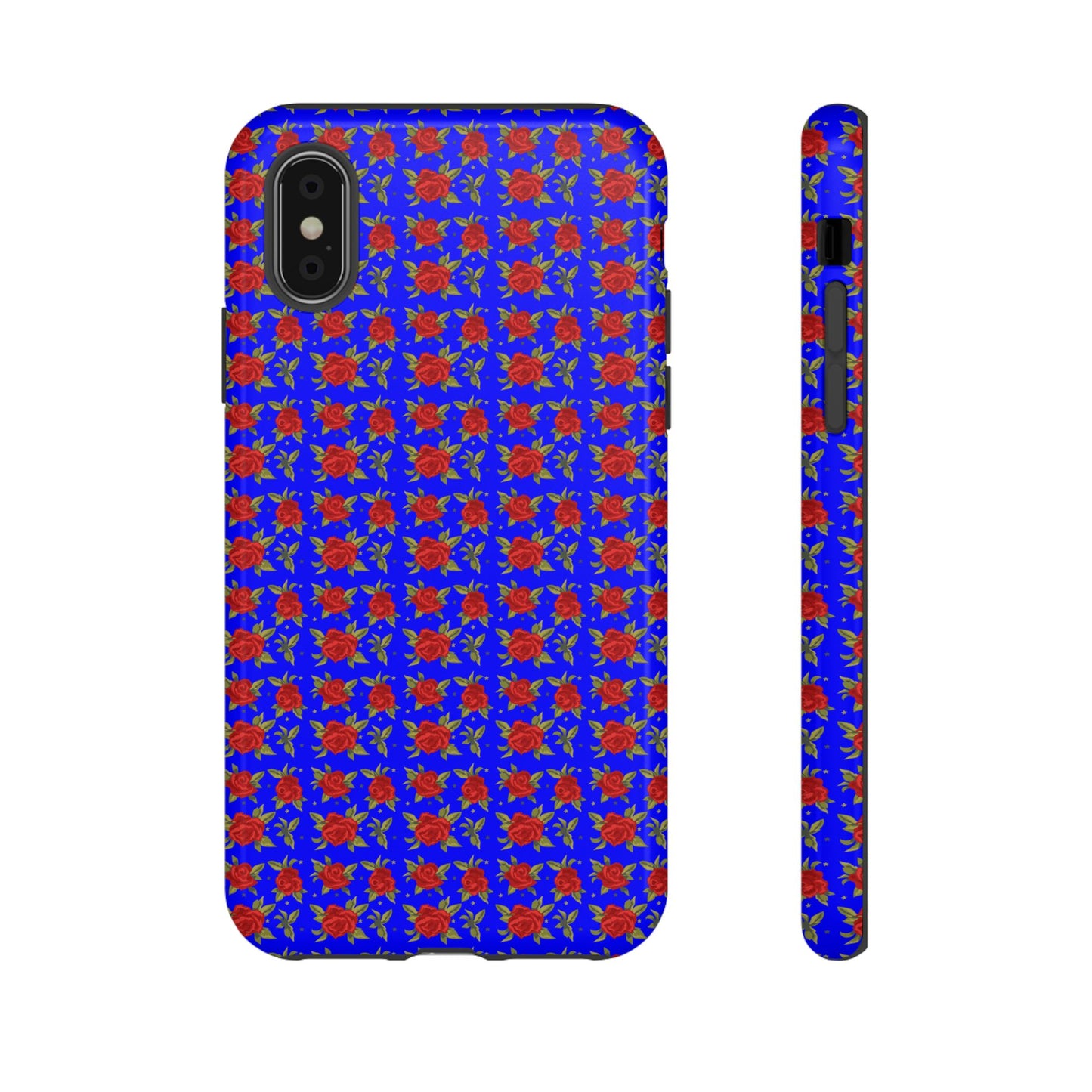 Arabic Traditional Floral Pattern Tough Phone Cases (Blue)