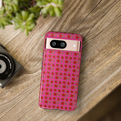 Arabic Traditional Floral Pattern Tough Phone Cases (Pink)