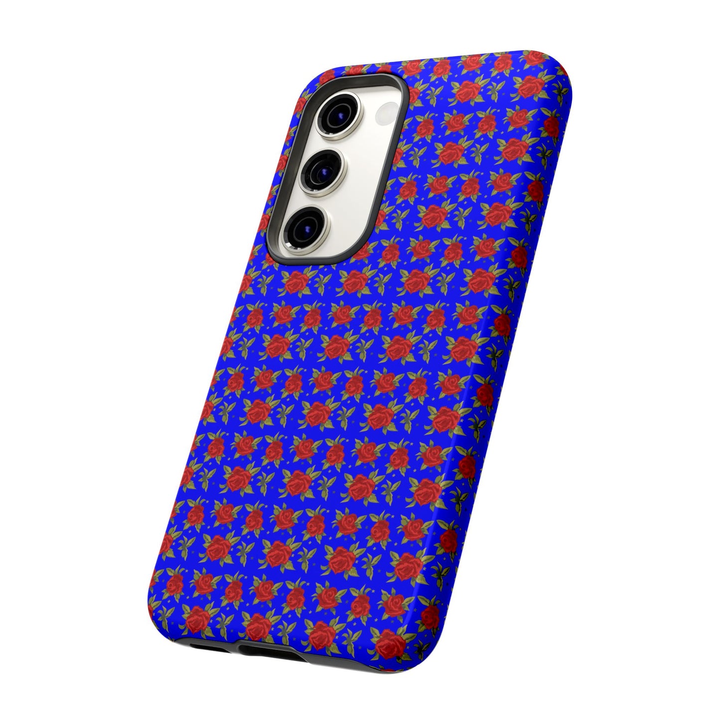 Arabic Traditional Floral Pattern Tough Phone Cases (Blue)