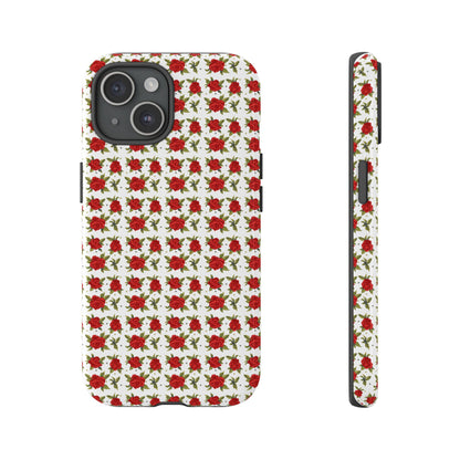 Arabic Traditional Floral Pattern Tough Phone Cases (White)