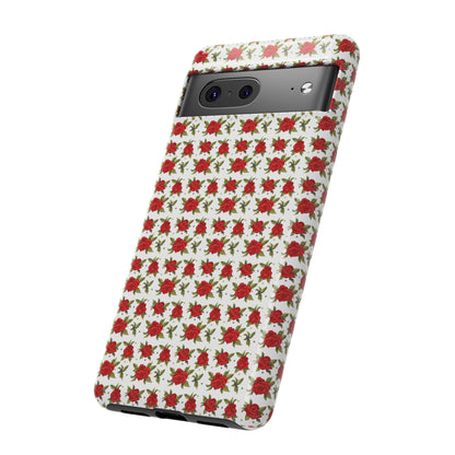 Arabic Traditional Floral Pattern Tough Phone Cases (White)