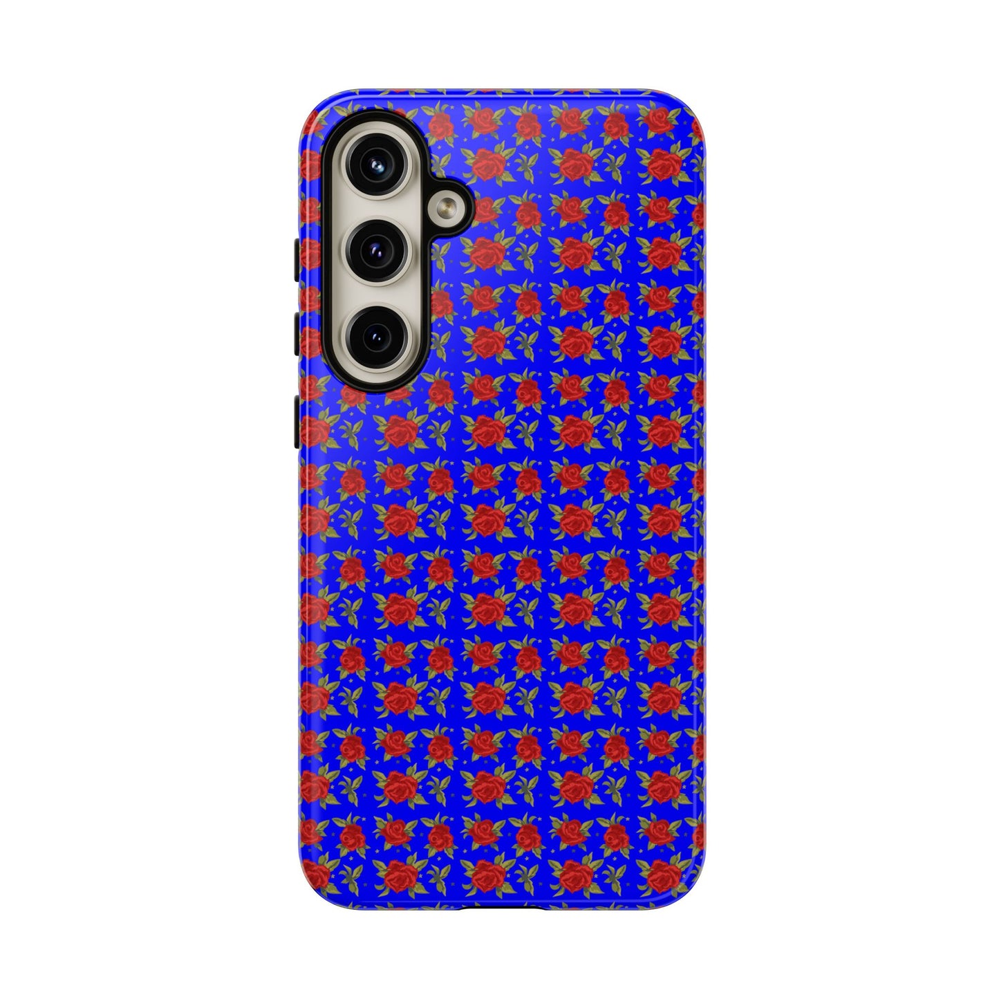 Arabic Traditional Floral Pattern Tough Phone Cases (Blue)