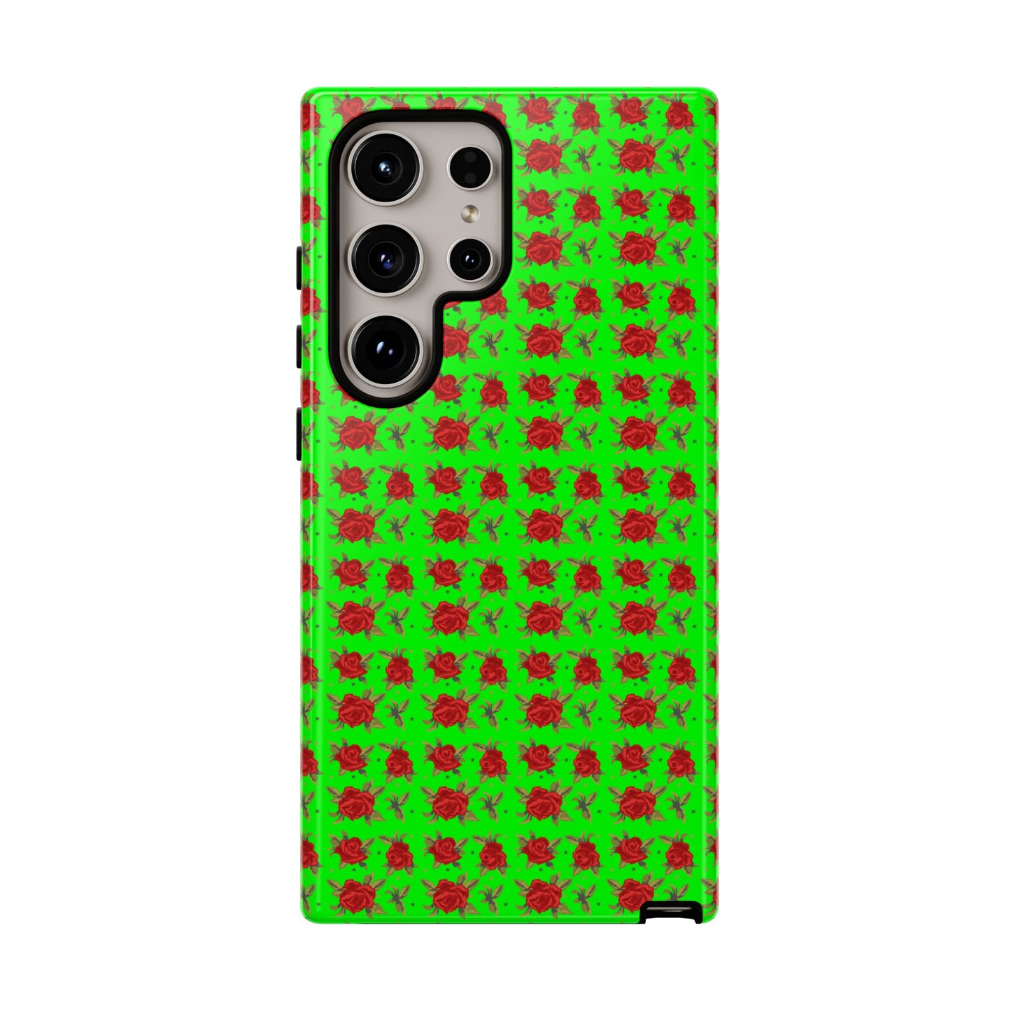 Arabic Traditional Floral Pattern Tough Phone Cases (Green)