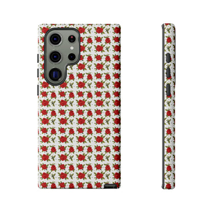 Arabic Traditional Floral Pattern Tough Phone Cases (White)