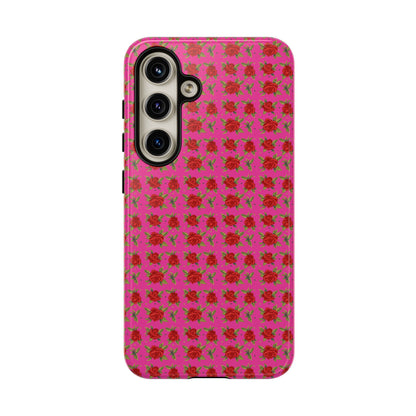 Arabic Traditional Floral Pattern Tough Phone Cases (Pink)