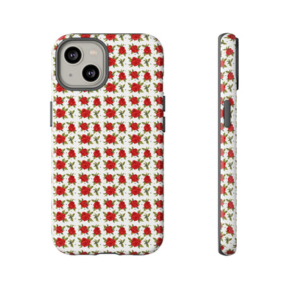 Arabic Traditional Floral Pattern Tough Phone Cases (White)