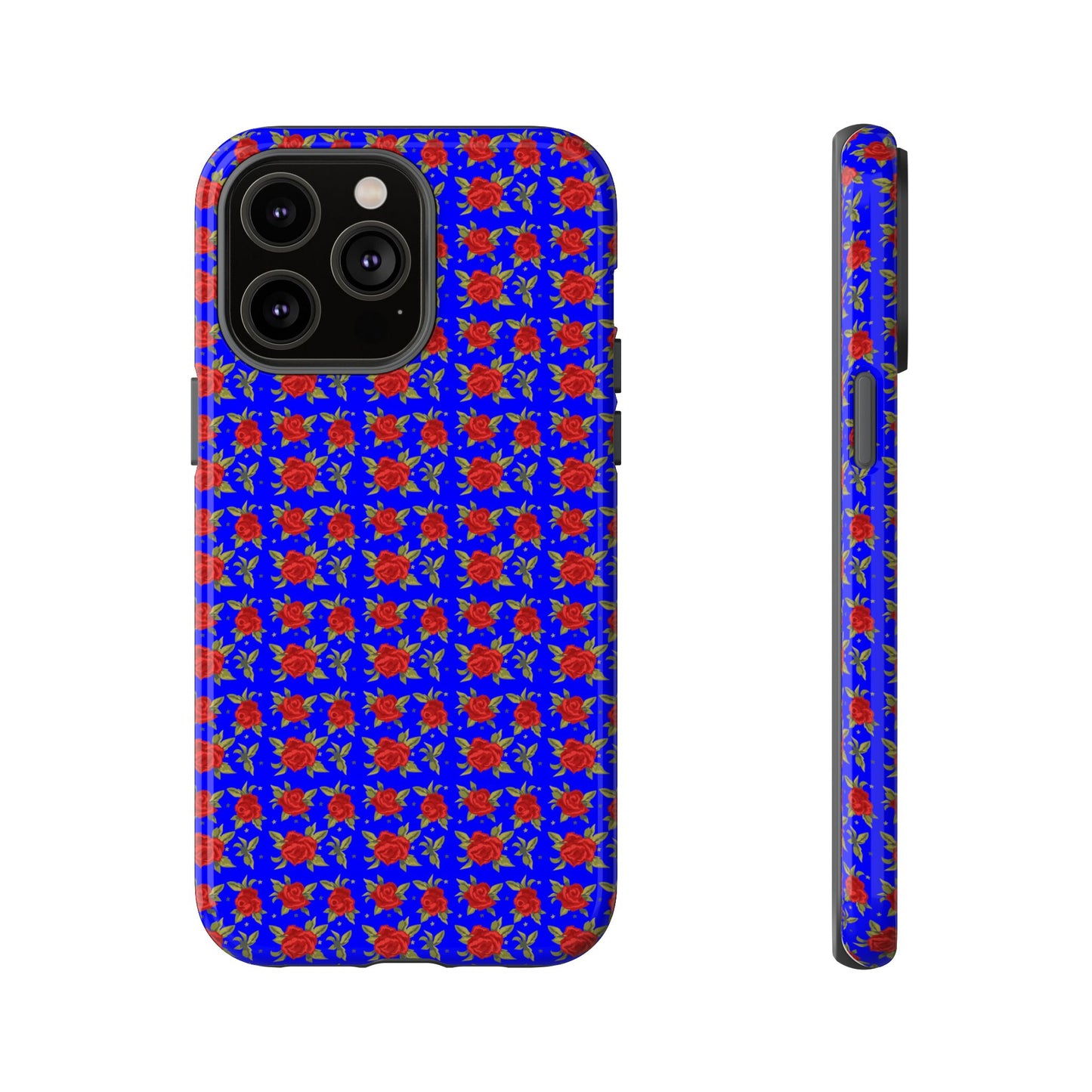 Arabic Traditional Floral Pattern Tough Phone Cases (Blue)