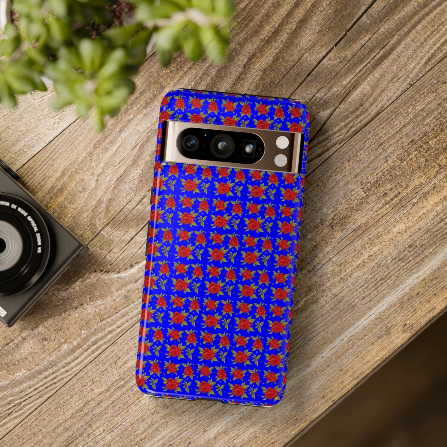 Arabic Traditional Floral Pattern Tough Phone Cases (Blue)