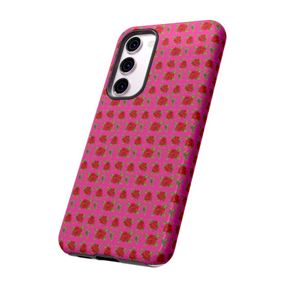 Arabic Traditional Floral Pattern Tough Phone Cases (Pink)