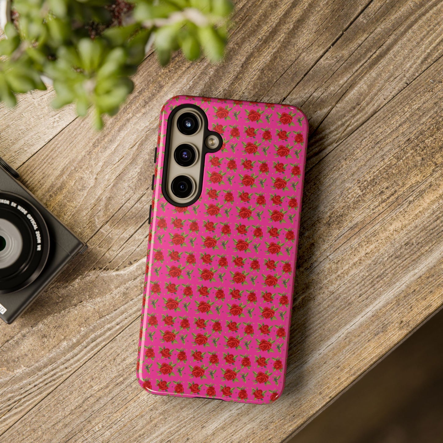 Arabic Traditional Floral Pattern Tough Phone Cases (Pink)