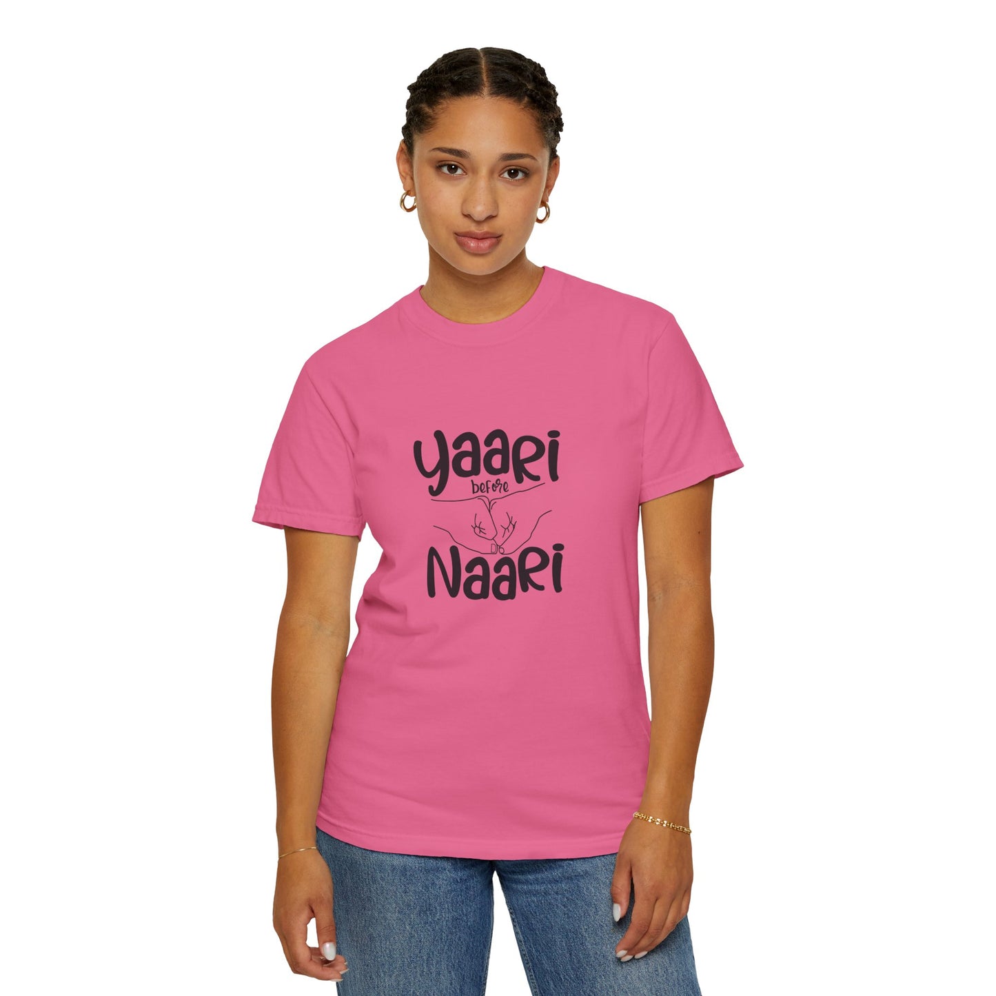 Yaari before Naari - Desi T-Shirt Design