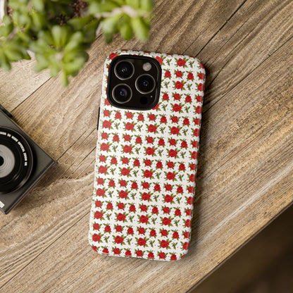 Arabic Traditional Floral Pattern Tough Phone Cases (White)