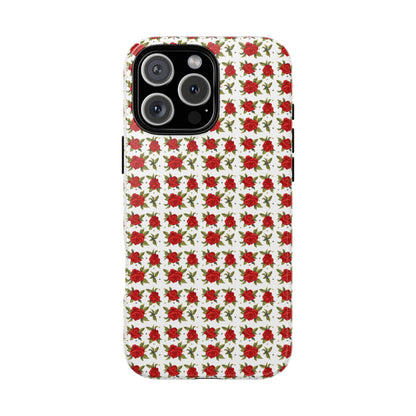 Arabic Traditional Floral Pattern Tough Phone Cases (White)