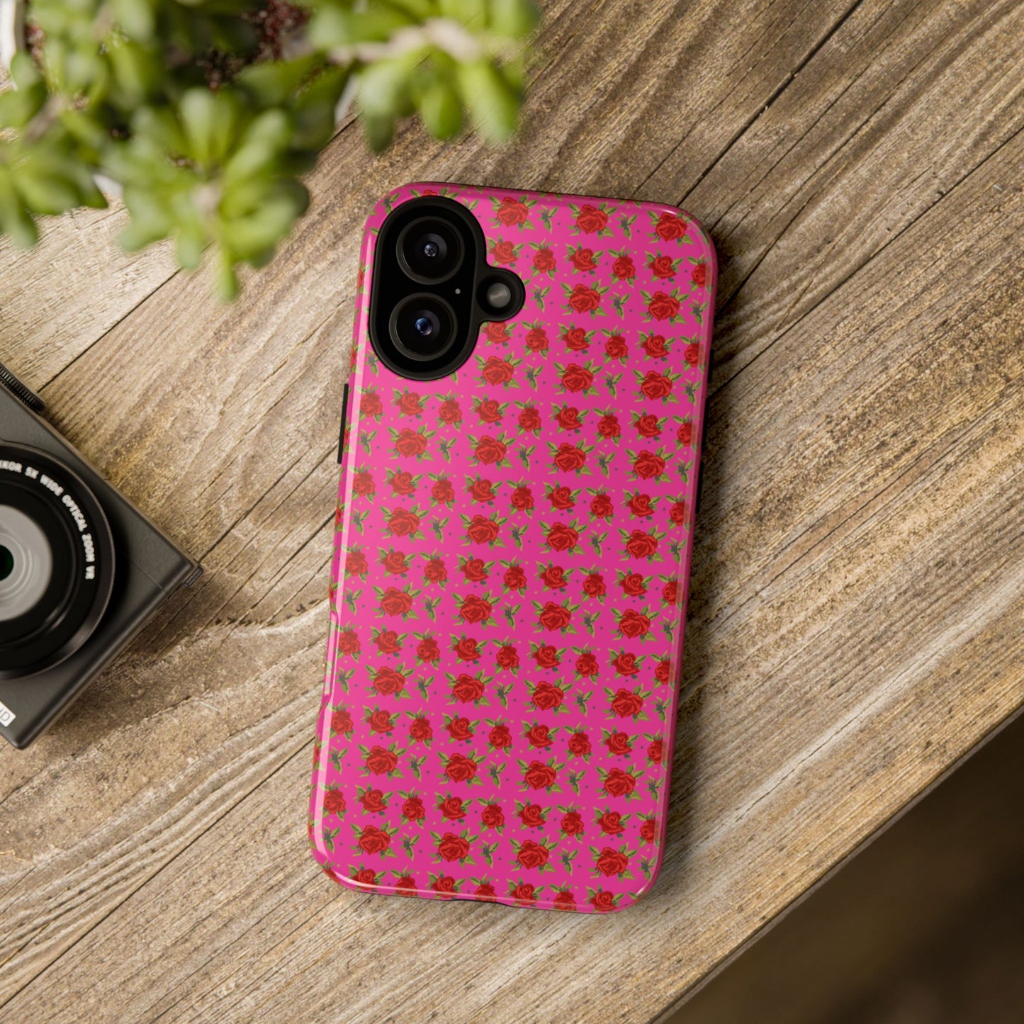 Arabic Traditional Floral Pattern Tough Phone Cases (Pink)