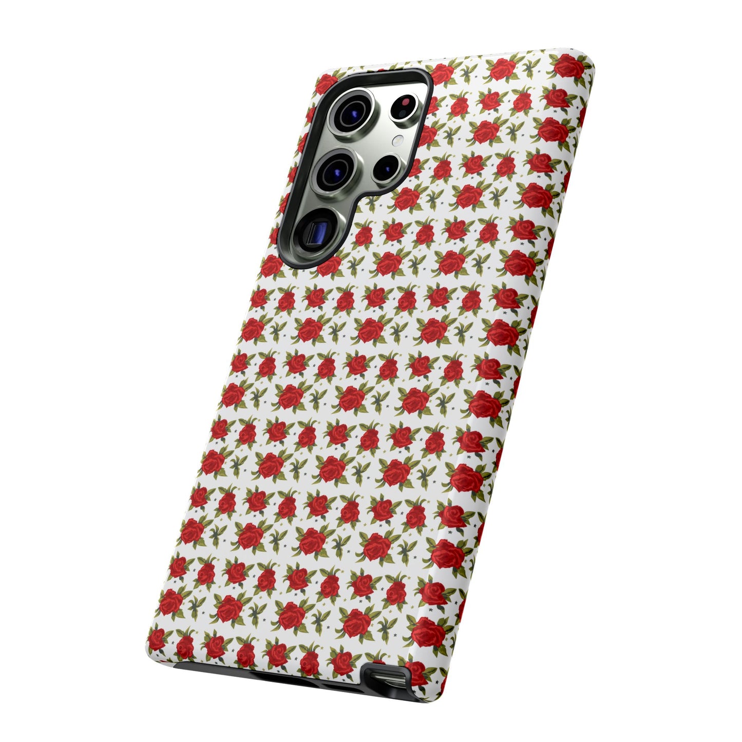 Arabic Traditional Floral Pattern Tough Phone Cases (White)