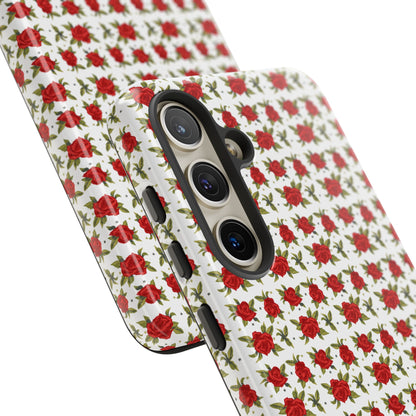 Arabic Traditional Floral Pattern Tough Phone Cases (White)