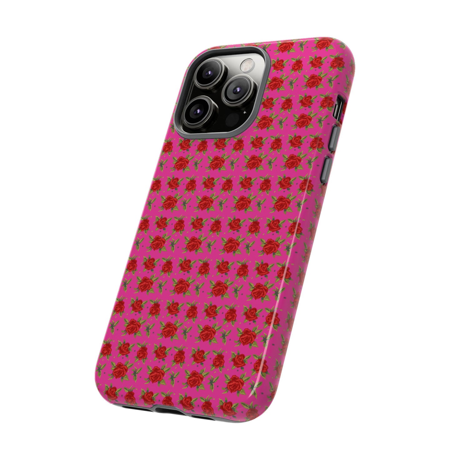 Arabic Traditional Floral Pattern Tough Phone Cases (Pink)